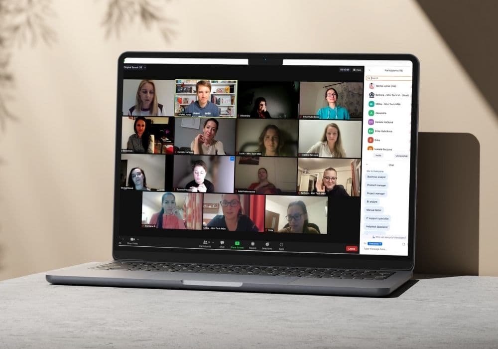 Remote consulting session with a leadership team